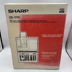 Sharp QS-1710 Two Color Printer – Display Business Calculator.