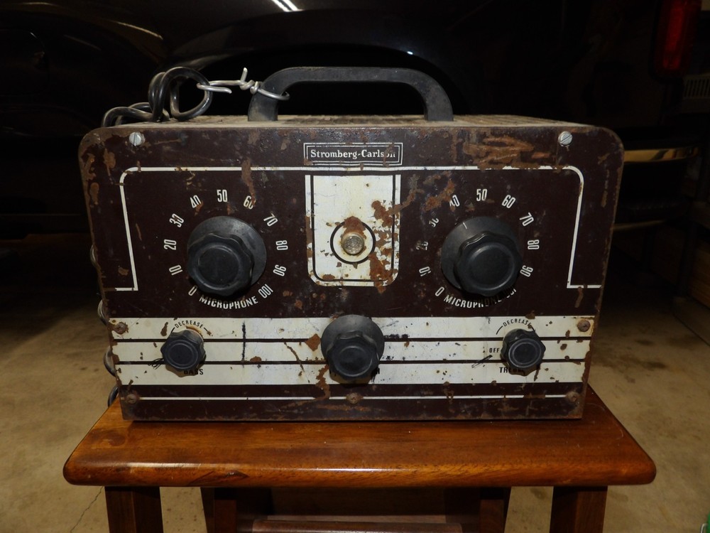 Vintage Stromberg-Carlson 20 PA Amplifier 1940’s Untested – For Rebuild or Parts