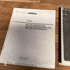STUDER REVOX A700 – Operating Instructions & Schematics A-700 User Manual A 700