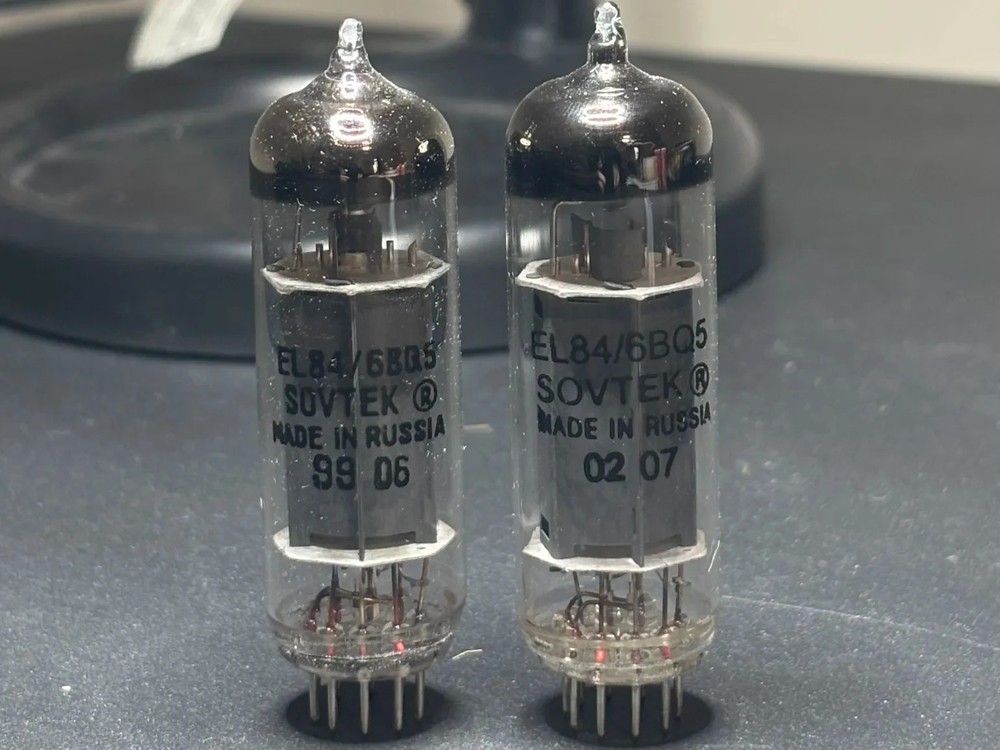 Sovtek EL84 Vintage Vacuum Tube Matched Pair Tests NOS Quality w/ Original Boxes