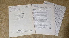 NAGRA KUDELSKI JENSEN MANUALS BROCHURES PRICELISTS. 8 ITEMS.