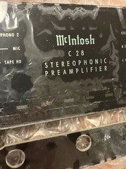 McIntosh C28 Glass Faceplate for Preamp – Vintage Has Flaking