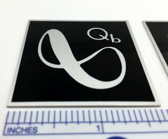 Infinity Qb Speaker Badge Logo Custom Made Aluminum