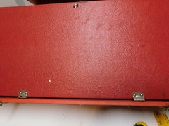 Vintage X Large TV Repair Tubes Wood Carrying Case Television Color Black White