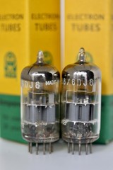 NOS 6DJ8 ECC88 AMPEREX BUGLE-BOY HOLLAND TUBES MATCHED PAIR 1960 MAGICAL SOUND