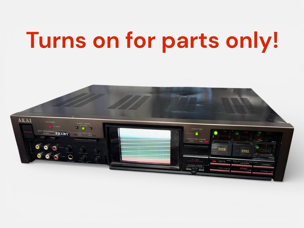 Akai SS-V20 ULTRA RARE Audio Video Selector HiFi 4″ CRT Built in Monitor