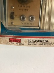 VTG NOS AudioTex Remote Sound Control Earphones GC Electronic Personal Listening