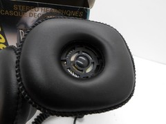 Vintage HD-3030 Stereo Mono Headphones Black Padded Volume Control, Tested!!