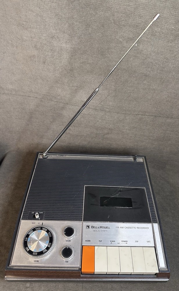 Bell & Howell Solid State FM AM Cassette Recorder #3000 Japan Vintage Rare HTF