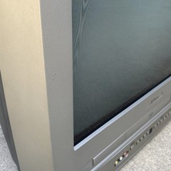 SV2000 WV20D5 20″ Flat CRT TV Built-In DVD Player Combo Y2K – TESTED – No Remote