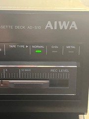 AIWA AD-S10 Vintage 1980s Single Stereo Cassette Deck Tested Works