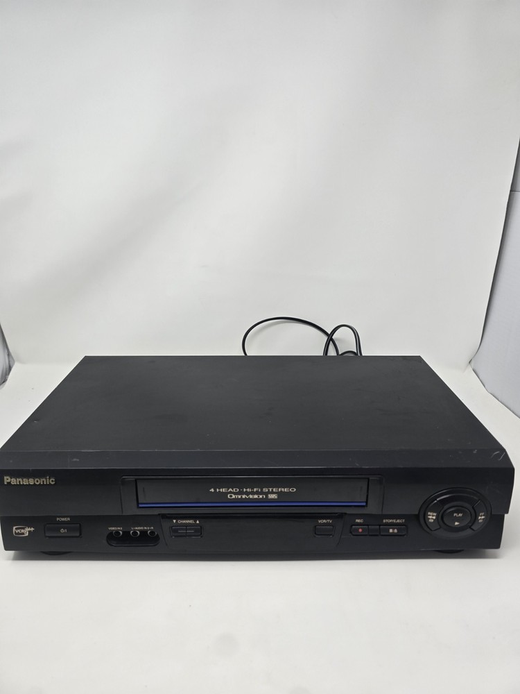 Panasonic VCR Plus PV-V4611 Blue Line 4 Head Hi-Fi Stereo Omnivision No Remote