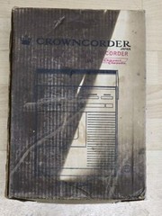 Crown Corder CTR-8750 Solid State Vintage Tape Recorder Rare NIB Made in Korea