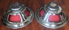 vintage pair Stromberg-Carlson 12″ woofers from RS-404 speakers, USA 1959—superb