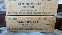 Quad Hytron Brown Base VT-101 (837) NOS HF Beam Power Tubes