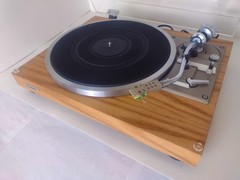 PIONEER PL-514 TURNTABLE- Belt Drive. Restored w Red Oak Veneer Serviced
