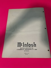 McIntosh Catalog about 1973 w/ MAC1700 & MAC1900 – NEW LOWER PRICE