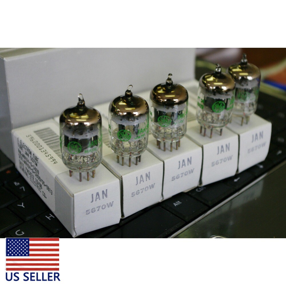 1x New GE 5670 W tubes =2C51=Western Electric 396A for pre amplifier phono