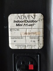 Vintage MINI ADVENT INDOOR / OUTDOOR – SPEAKERS BLACK Tested