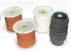 4 Reels Dial Cord Radio, different Cal. 1.5mm, 7mm, 6mm, and 5mm. NOS Heavy cord