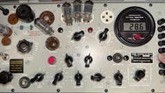 (1) 1950s Blackplate 12AX7 Tubes By Canadian Marconi/GE Tested On TV7-D/U Tester