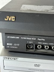 Lot Of 4 Devices For Parts Or Repair VCR JVC Hr-s5902u Sony Slv-d370p Technics