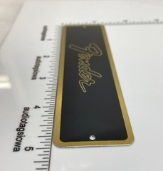 Fender Transitional Logo for Amp or Case Badge Custom Made Aluminum LARGE