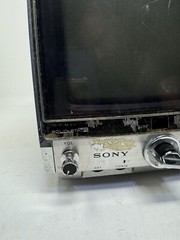 Sony 7″ TV TV-760 Black White UHF VHF Vintage 1970’s Powers On!!!