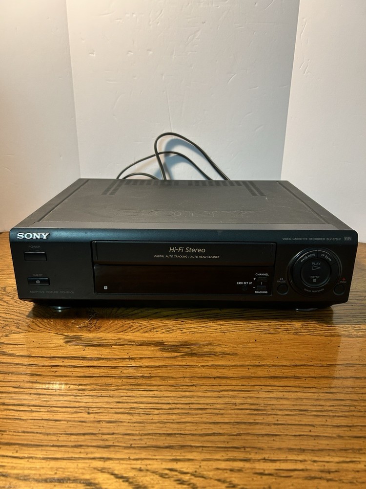 Sony SLV-675HF 4-Head Hi-Fi Stereo VHS VCR Video Cassette Player TESTED WORKS