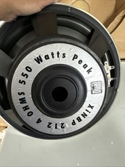 Original Dual 12″ XINBP 212 Woofer Subwoofer 4 Ohms 550 Watts
