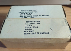 6L6Y MATCHED PAIR RCA AUDIO POWER TUBES NOS NIB *eTRACER* #12B3