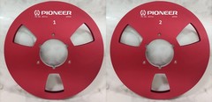 One Pair 10.5” red Pioneer Tape reel High Quality Aluminum Take Up Reel