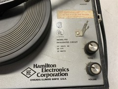 HAMILTON ELECTRONICS CORPORATION 910 INTEGRATED CIRCUIT
