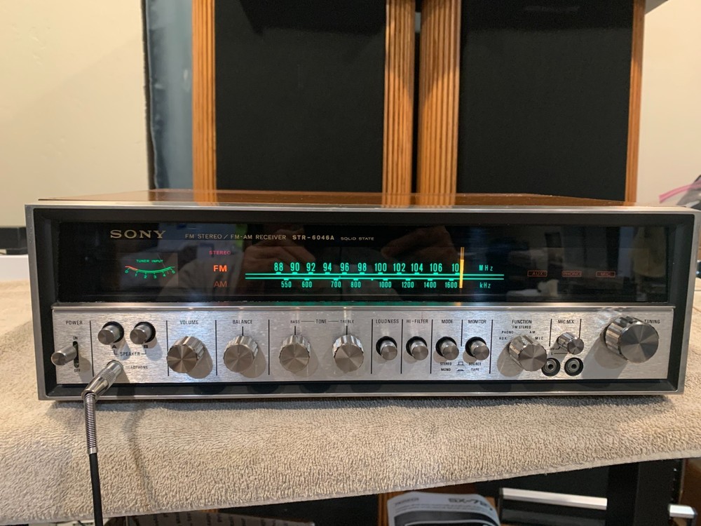Serviced Clean Sony STR-6046A Stereo Receiver Working Well