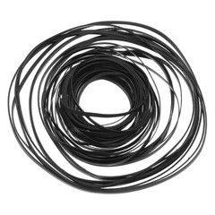 50Pcs Recorder Rubber Belts 40-135mm Mix Flat Cassette Tape Recorder(2mm Width)