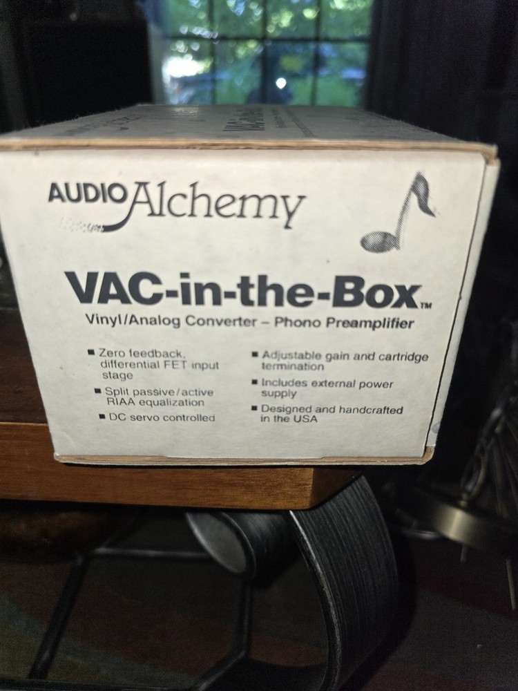 ​Vintage Audio Alchemy VAC-in-the-Box Phono Preamplifier – Complete In Box (CIB)
