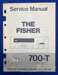 Original The Fisher 700-T Receiver Service Manual — #5