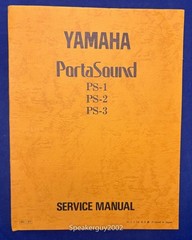 Original Yamaha PortaSound PS-1 2 3 Service Manual