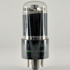 (1) Tested 1957 Sylvania 32L7GT Tube Black Glass Date Code 7-13 32L7 GT Tube (a)