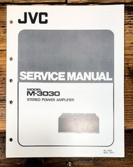 JVC M-3030 Amplifier Service Manual *Original*