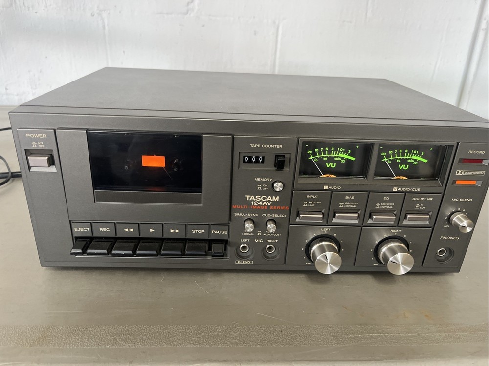 AS-IS TASCAM 124av recording studio tape deck Multi Image Series