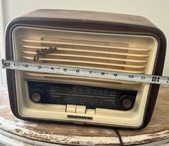 Vintage Telefunken Jubilee Export 1950s Tube Radio AM/FM Works West Germany