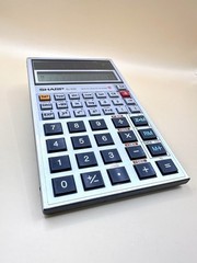 Vintage Sharp EL-525 Solar Scientific Calculator Made in Japan w/ Original Case