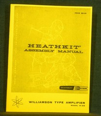 Heathkit W-5M tube amplifier manual build assembly operation diagrams
