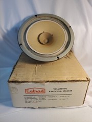 Vintage NOS CALRAD S-518 8″ Volumetric P.M. Speaker 8 OHM 15W Japan OG BOX