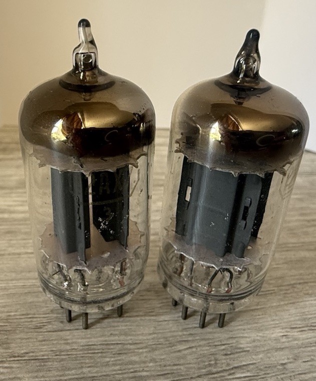 TUNGSOL NOS 12AX7 Long Plates D [] Getter Matched Pair 1952