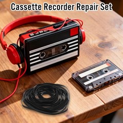 50PCS For Cassette Player Recorder Repair Replacement Square Rubber Drive Belt