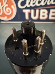 Tung-Sol 5Y3GT VACUUM TUBE BLACK PLATE D Bottom Getter ANOS TV7 TESTED🅾️