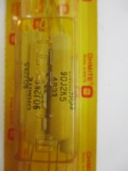 OHMITE RESISTORS 5 IN PK, WIREWOUND STK# 4833 90J2K5, 2K5, 11 WATTTS ORG PACKAGE