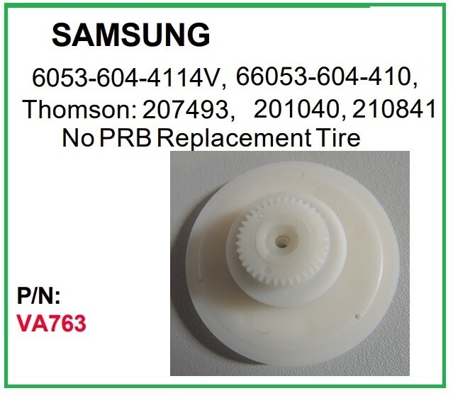 PRB VA763 VCR Gear for Samsung 605-604-114V 66053-604-410 and Others